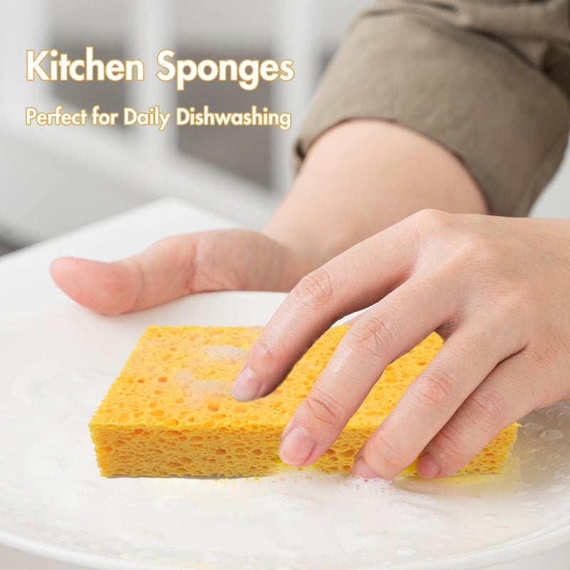 JK 6 x 3.6 x 0.9 Inch JK SP-T22 Large Sponge, Kitchen Sponges, Handy Sponges, Cellulose Sponges, Dish Washing Sponge, Natural Sponge, Car Washing Sponge, Eco Friendly Sponge - Image 4